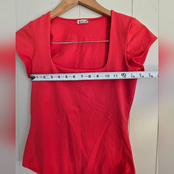 Free People Vibrant Red Bodysuits-SZ M - Picture 4 of 5